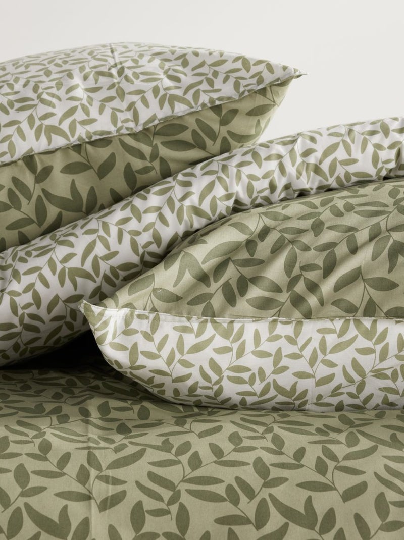 Parure de lit imprimé Floral coton SUNSHINE LOIS Vert - Kiabi