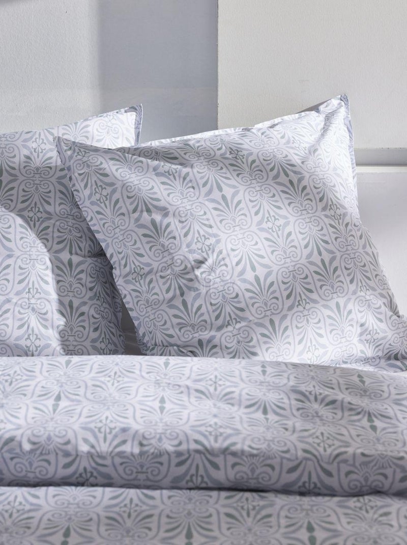 Parure de lit imprimé Floral Coton SUNSHINE LOUNA Blanc - Kiabi
