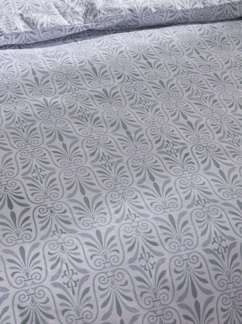 Parure de lit imprimé Floral Coton SUNSHINE LOUNA Blanc - Kiabi