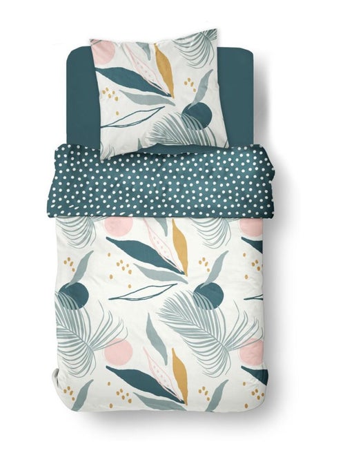 Parure de lit imprimé Floral coton SUNSHINE LOUNA - Kiabi