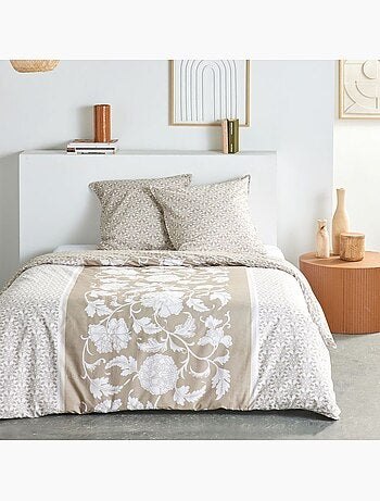 Parure de lit imprimé Floral coton SUNSHINE MACEO