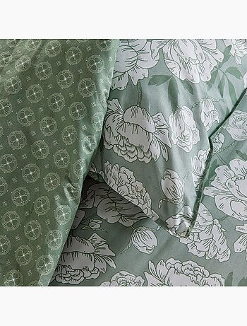 Parure de lit imprimé Floral coton SUNSHINE MACHA