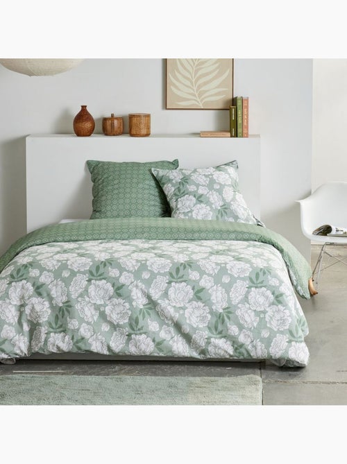 Parure de lit imprimé Floral coton SUNSHINE MACHA - Kiabi