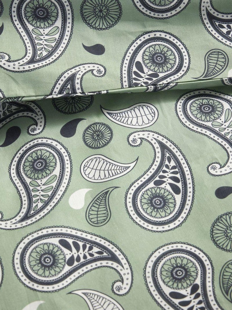 Parure de lit imprimé Floral Coton SUNSHINE MADELEINE Vert - Kiabi