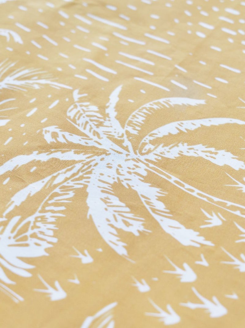 Parure de lit imprimé Floral coton SUNSHINE NOA Jaune - Kiabi
