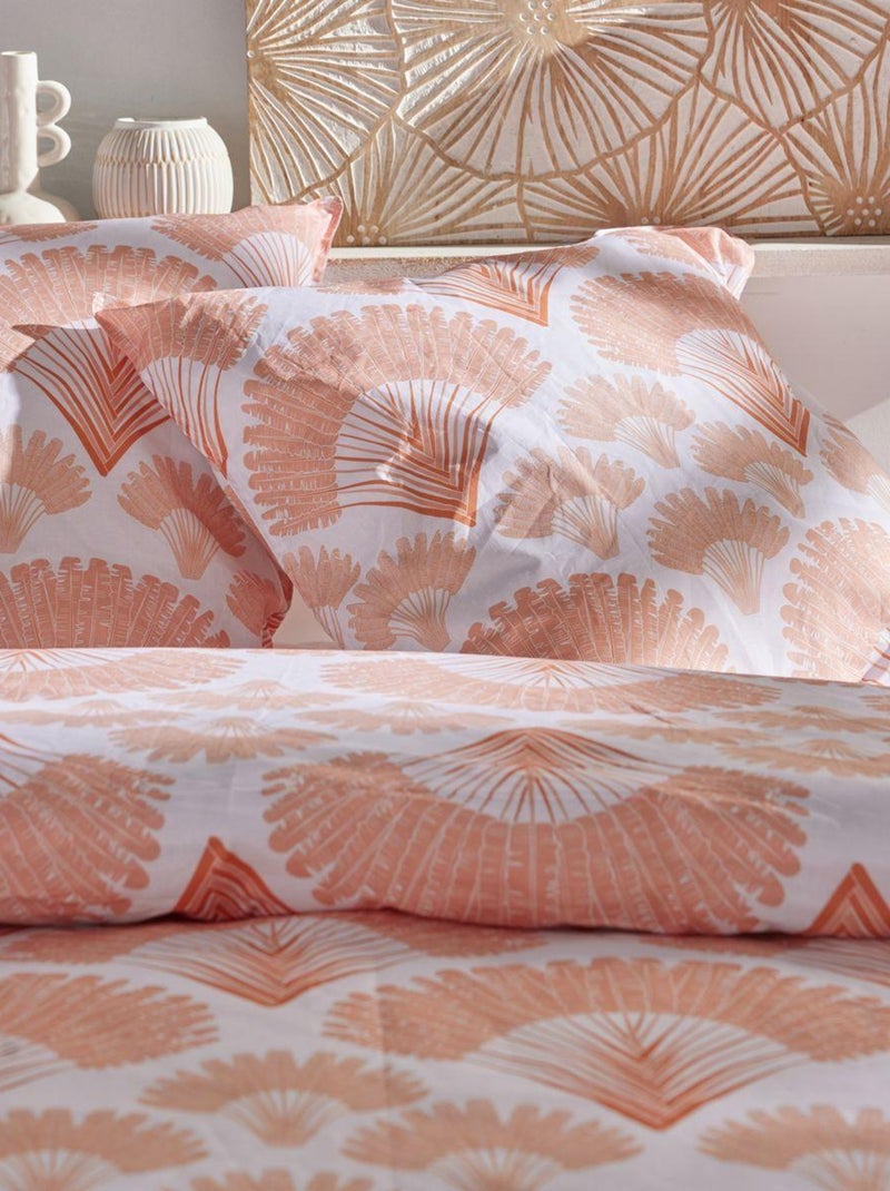 Parure de lit imprimé Floral Coton SUNSHINE PAULA Rose - Kiabi