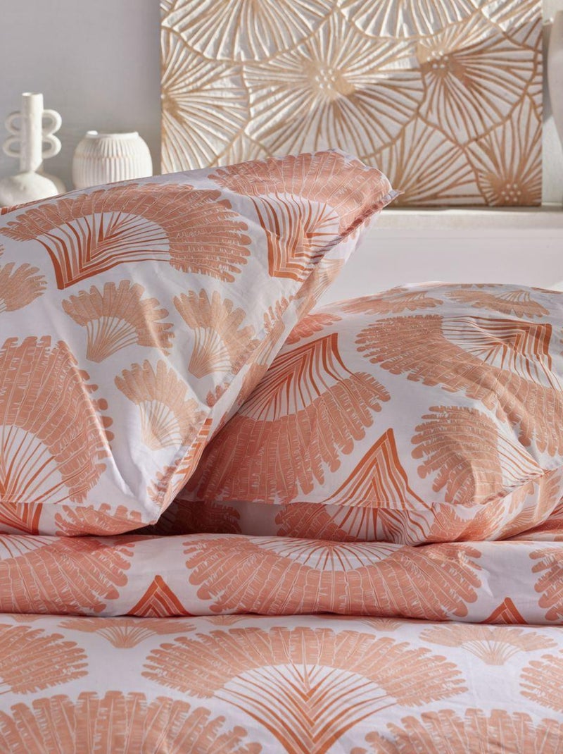 Parure de lit imprimé Floral Coton SUNSHINE PAULA Rose - Kiabi