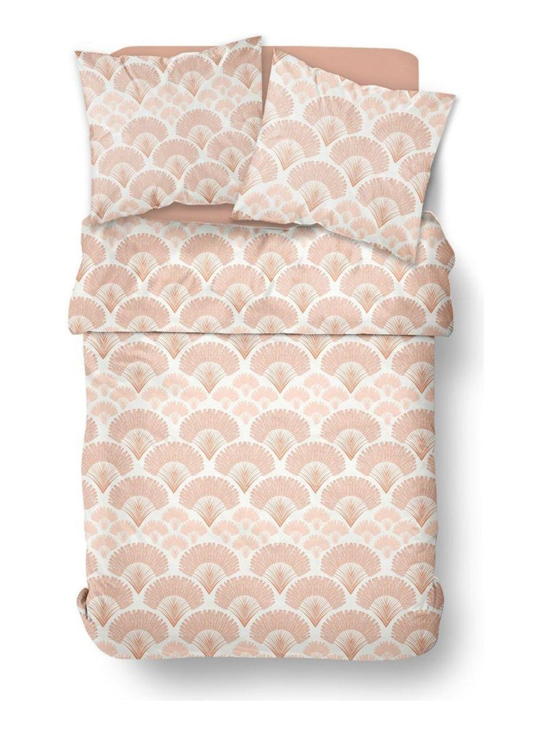 Parure de lit imprimé Floral Coton SUNSHINE PAULA Rose - Kiabi
