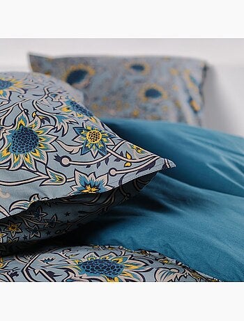 Parure de lit imprimé floral coton SUNSHINE ROMY