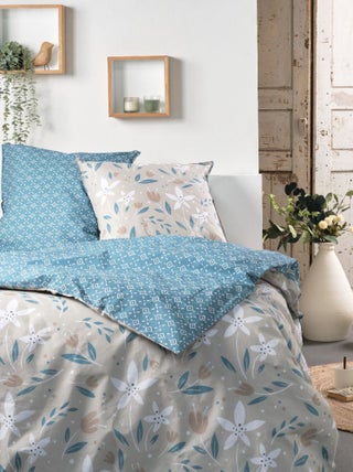 Parure de lit imprimé Floral coton SUNSHINE SOLANGE