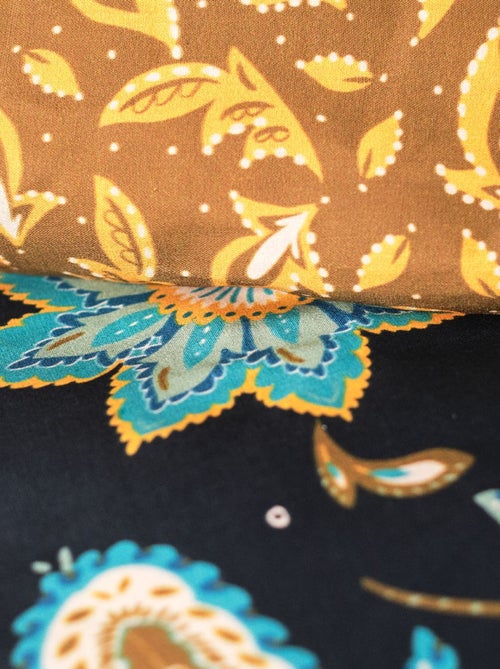 Parure de lit imprimé Floral coton SUNSHINE TAO - Kiabi