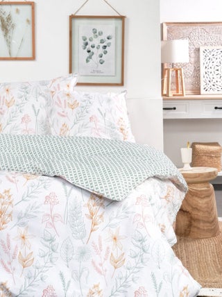 Parure de lit imprimé Floral coton SUNSHINE THEA