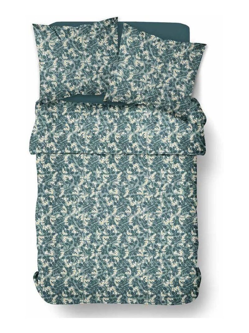 Parure de lit imprimé Floral CRAZY PAULETTE Bleu - Kiabi