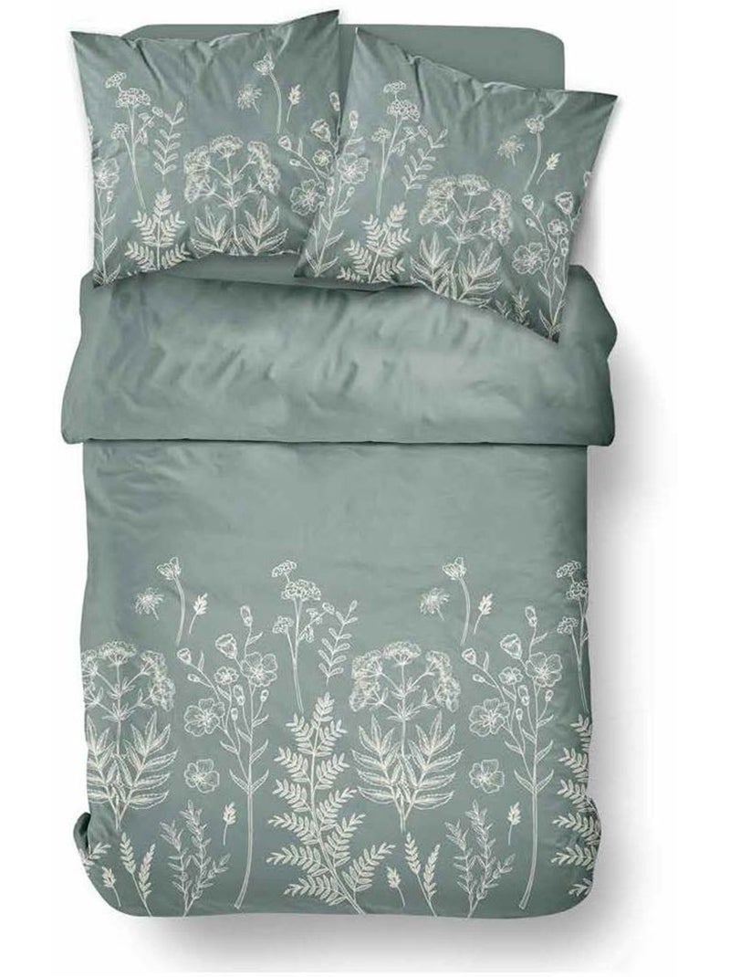 Parure de lit imprimé Floral SUNSHINE ANNIE Bleu - Kiabi