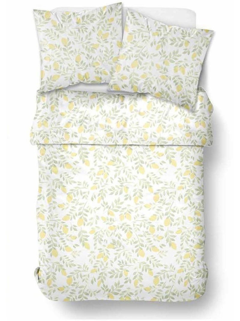 Parure de lit imprimé Floral SUNSHINE ARIELLE Jaune - Kiabi