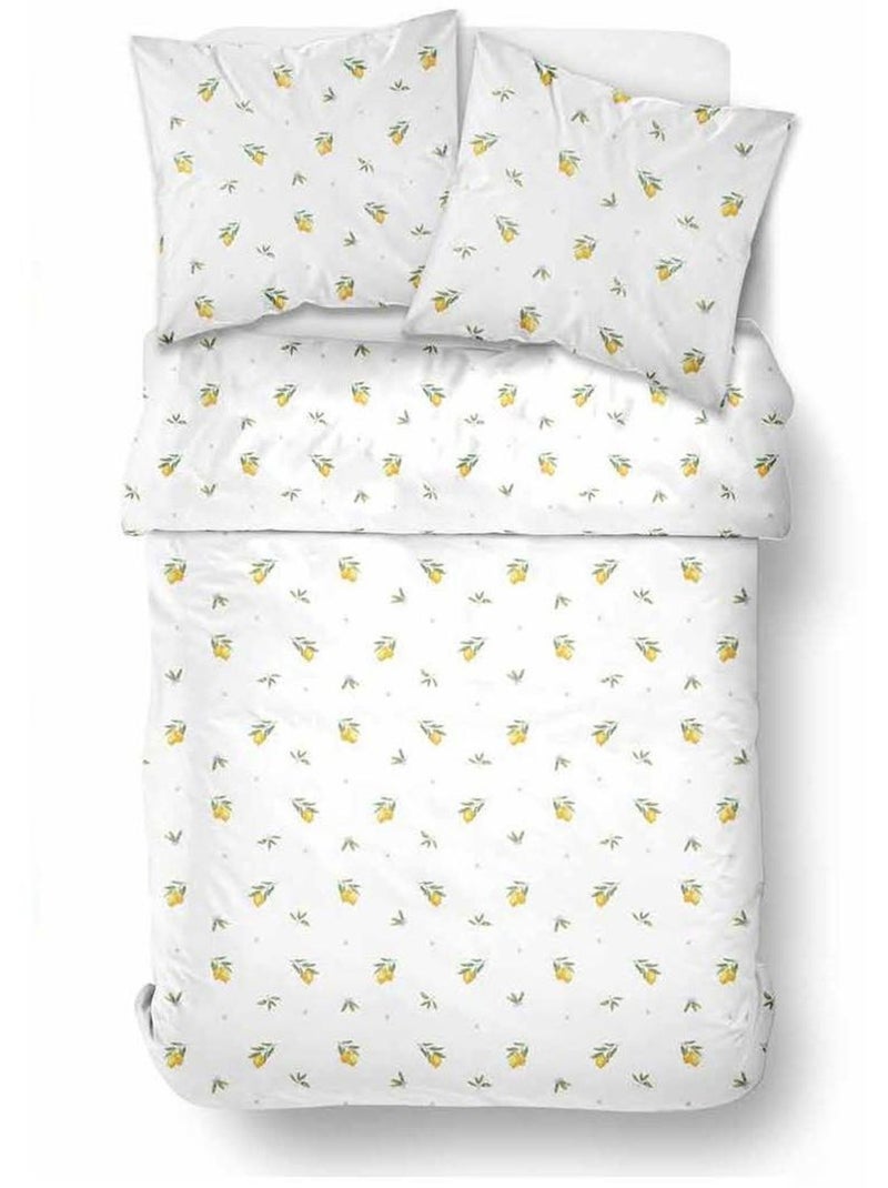 Parure de lit imprimé Floral SUNSHINE BEATRICE Blanc - Kiabi