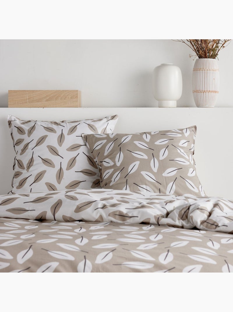 Parure de lit imprimé Floral SUNSHINE CHARLENE Beige - Kiabi