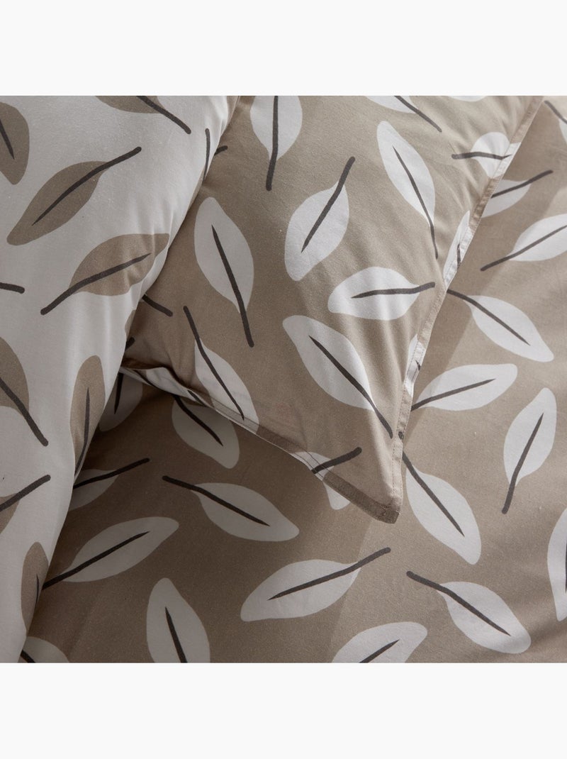 Parure de lit imprimé Floral SUNSHINE CHARLENE Beige - Kiabi