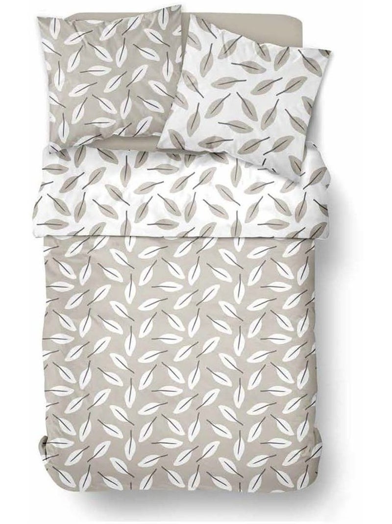 Parure de lit imprimé Floral SUNSHINE CHARLENE Beige - Kiabi