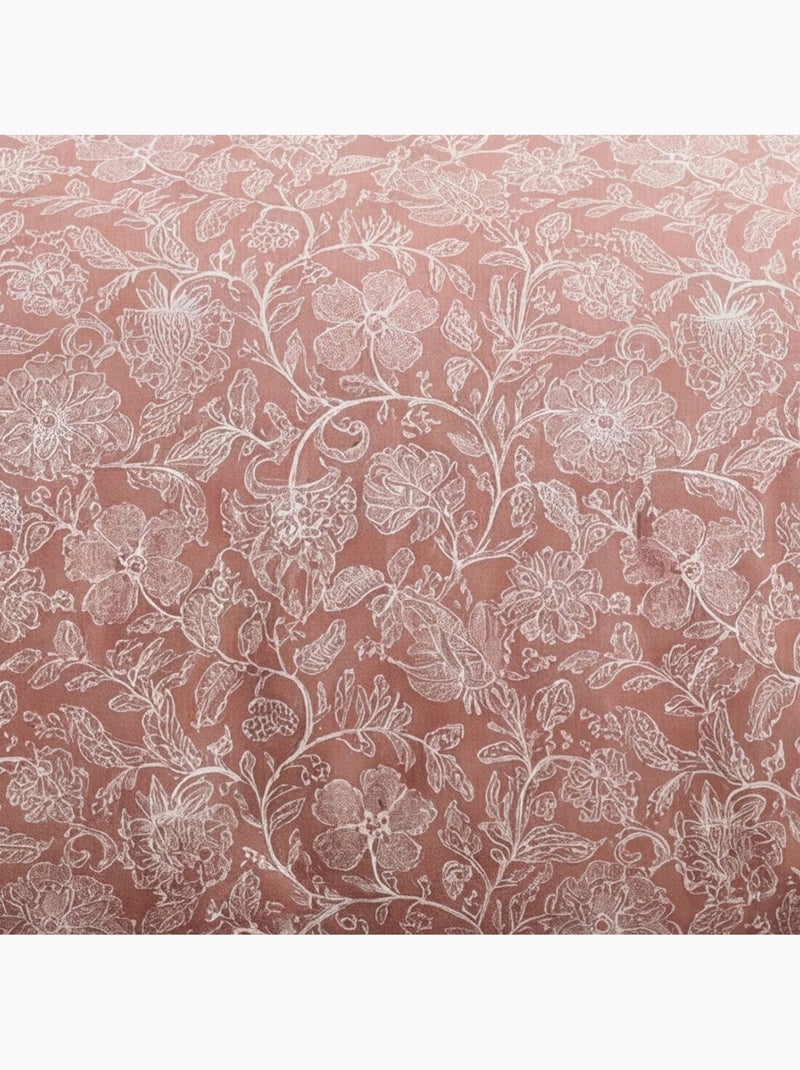 Parure de lit imprimé Floral SUNSHINE COLETTE Rose - Kiabi
