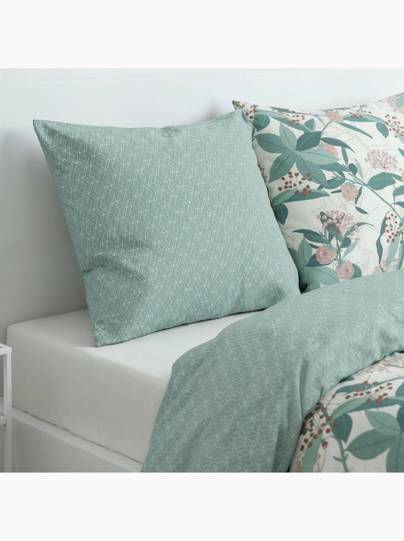 Parure de lit imprimé Floral SUNSHINE ELOISE Vert - Kiabi