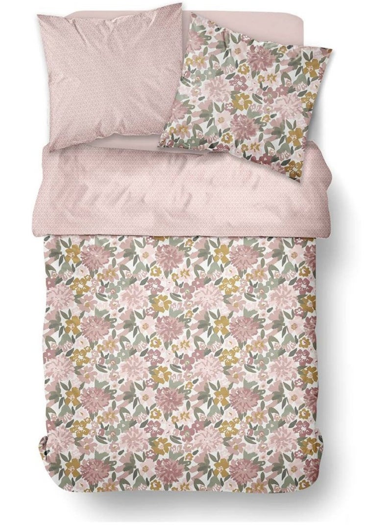 Parure de lit imprimé Floral SUNSHINE ELSA Rose - Kiabi