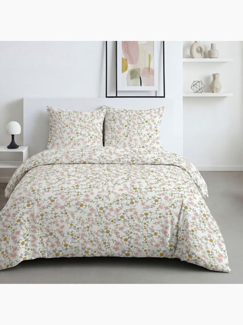 Parure de lit imprimé Floral SUNSHINE FLAVIEN - Kiabi Parure de lit imprimé Floral SUNSHINE FLAVIEN - Kiabi