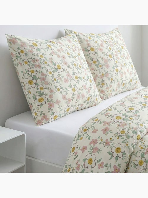 Parure de lit imprimé Floral SUNSHINE FLAVIEN - Kiabi Parure de lit imprimé Floral SUNSHINE FLAVIEN - Kiabi