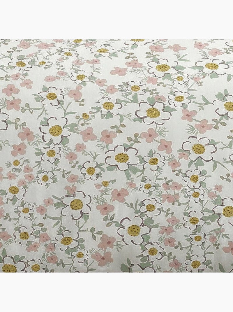 Parure de lit imprimé Floral SUNSHINE FLAVIEN Blanc - Kiabi