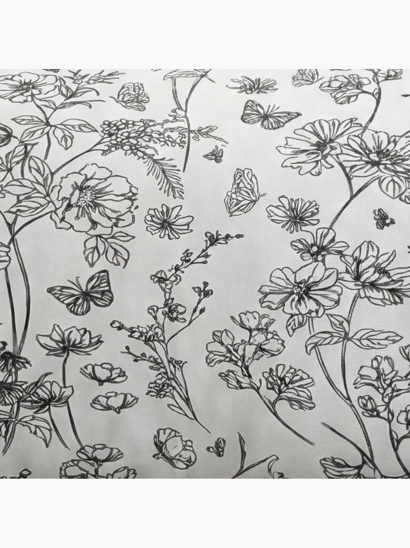 Parure de lit imprimé Floral SUNSHINE JOSEPHINE Blanc - Kiabi