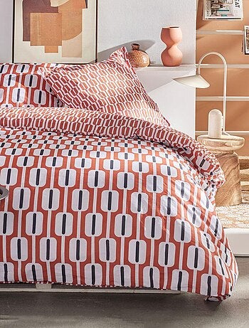 Parure de lit imprimé Géométrique Coton SUNSHINE ENZO