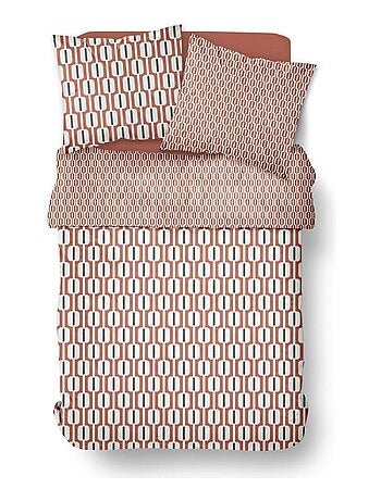 Parure de lit imprimé Géométrique Coton SUNSHINE ENZO