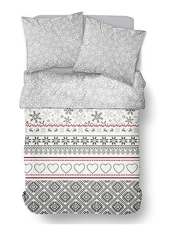 Parure de lit imprimé Graphique coton FLANELLE