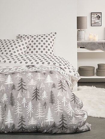Parure de lit imprimé Graphique coton FLANELLE