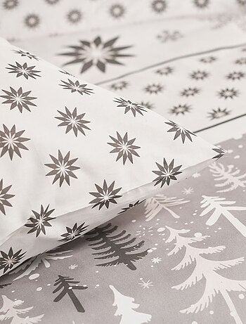 Parure de lit imprimé Graphique coton FLANELLE