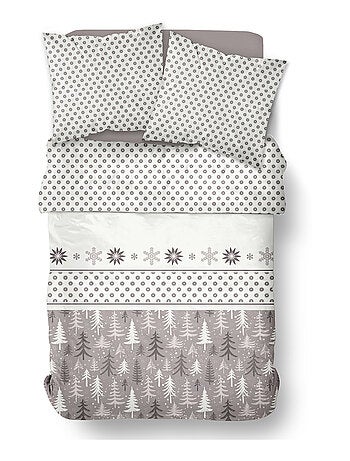 Parure de lit imprimé Graphique coton FLANELLE