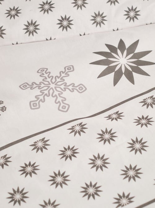Parure de lit imprimé Graphique coton FLANELLE - Kiabi
