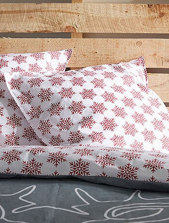 Parure de lit imprimé Graphique coton HORS PISTE