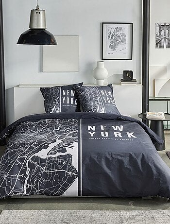 Parure de lit imprimé graphique coton JAVA AMERICA