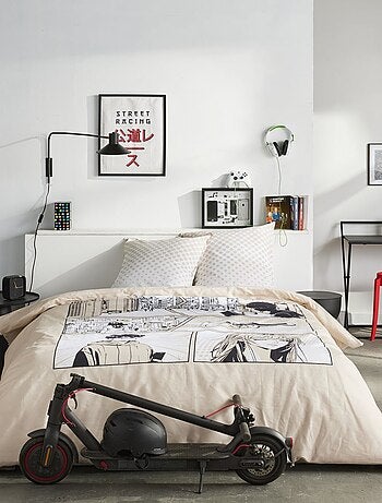 Parure de lit imprimé graphique coton JAVA ANIMÉ