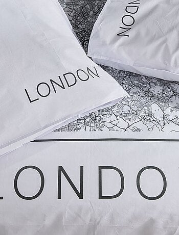 Parure de lit imprimé graphique coton JAVA LONDON
