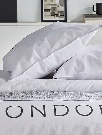 Parure de lit imprimé graphique coton JAVA LONDON