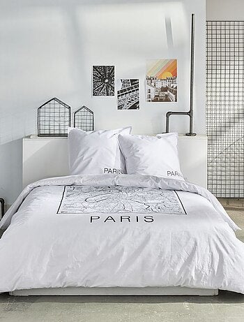 Parure de lit imprimé graphique coton JAVA PARIS
