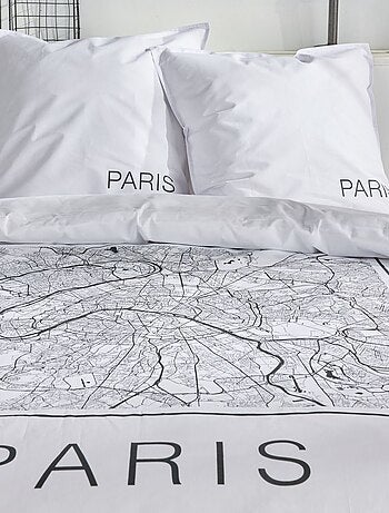 Parure de lit imprimé graphique coton JAVA PARIS