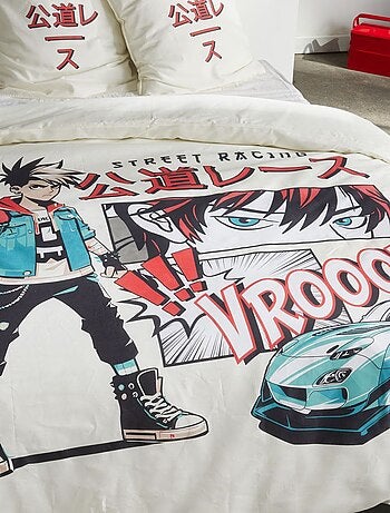 Parure de lit imprimé graphique coton JAVA RACING