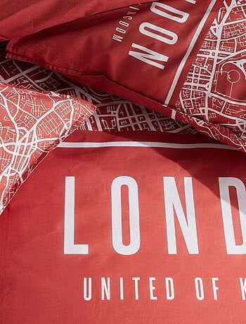 Parure de lit imprimé graphique coton JAVA UNITED KINGDOM