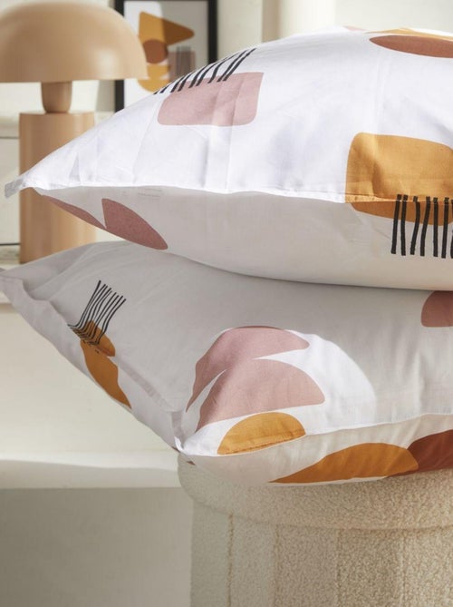 Parure de lit imprimé graphique coton RETRO MOOD - Kiabi