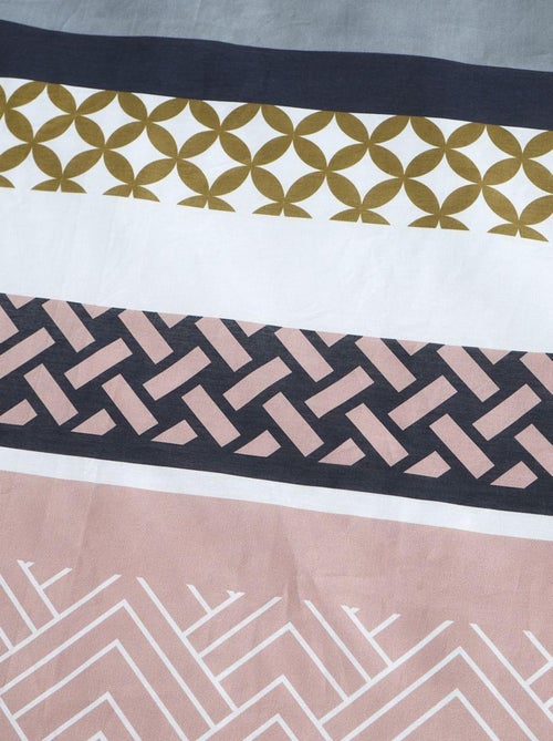 Parure de lit imprimé Graphique Coton SUNSHINE CASEY - Kiabi