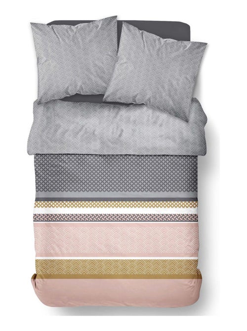 Parure de lit imprimé Graphique Coton SUNSHINE CASEY - Kiabi
