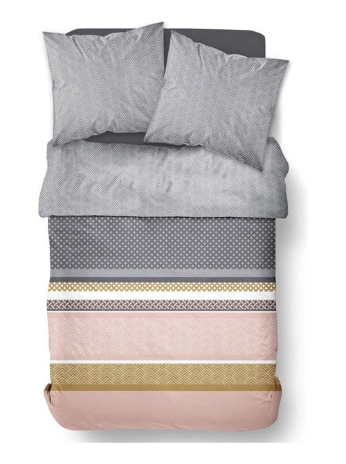 Parure de lit imprimé Graphique Coton SUNSHINE CASEY - Kiabi
